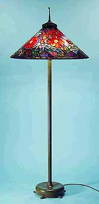 29" Peony Cone Tiffany floor lamp