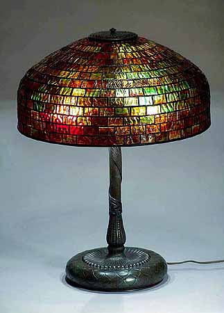 18" Plain Squares Tiffany lamp